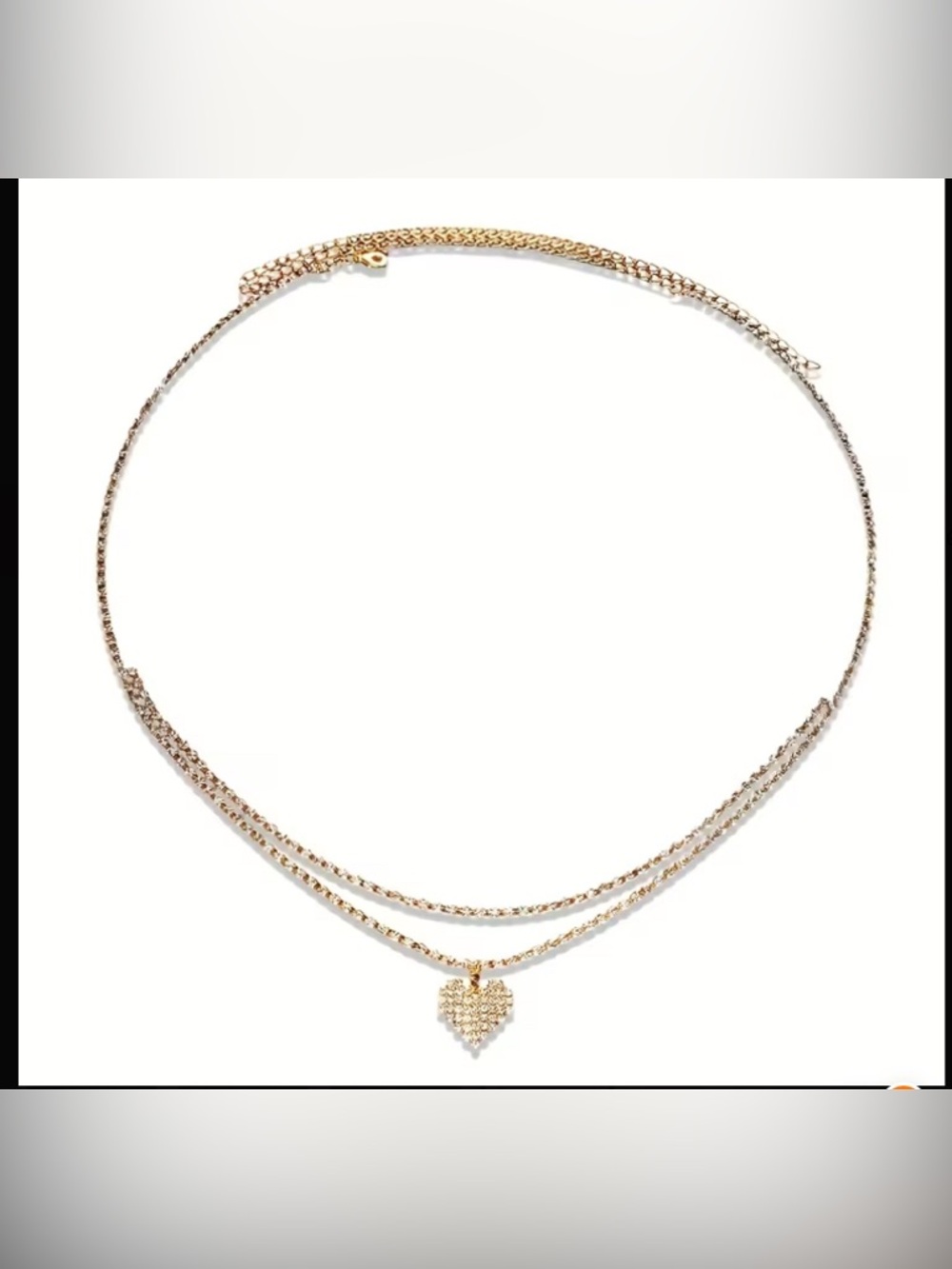 Gold Heart Pendant Layered Waist Necklace - Women Jewelry
